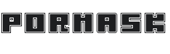 Pormask Innebrännare Font Preview