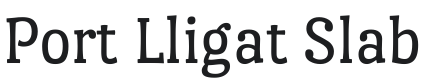 Port Lligat Slab Font Preview