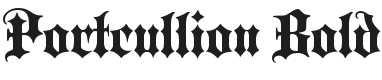 Portcullion Font Preview