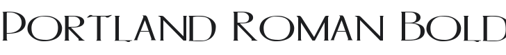 Portland Roman Bold Font Preview