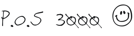 P.O.S 3000 Font Preview