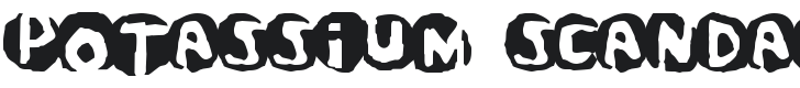 Potassium Scandal Font Preview