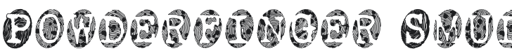 Powderfinger Smudged Font Preview
