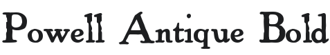 Powell Antique Bold Font Preview