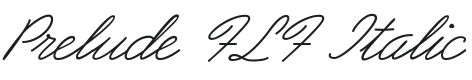 Prelude FLF-Italic Font Preview