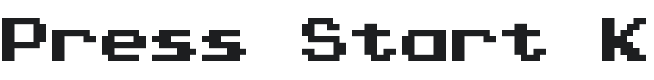 Press Start K Font Preview