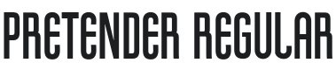 Pretender Font Preview