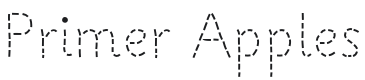 Primer Apples Font Preview