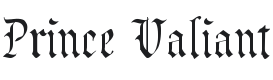 Prince Valiant Font Preview