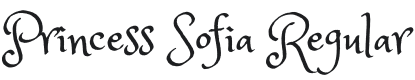 Princess Sofia Font Preview