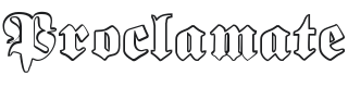 Proclamate Outline Heavy Font Preview