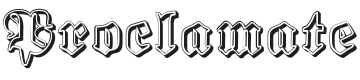 Proclamate Ribbon Heavy Font Preview