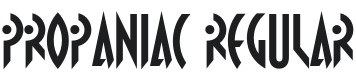 Propaniac Font Preview