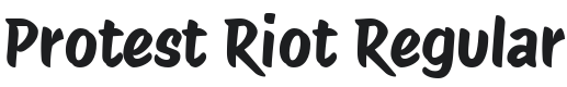 Protest Riot Font Preview