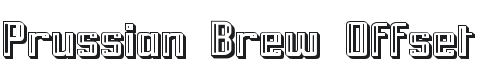 Prussian Brew Offset Font Preview
