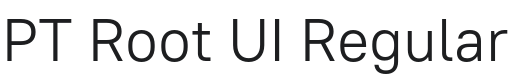 PT Root UI Font Preview