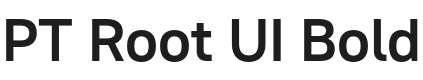PT Root UI Bold Font Preview