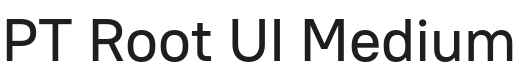 PT Root UI Medium Font Preview