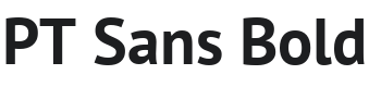 PT Sans Bold Font Preview