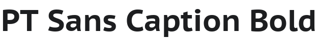 PT Sans Caption Bold Font Preview