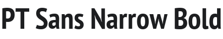 PT Sans Narrow Bold Font Preview