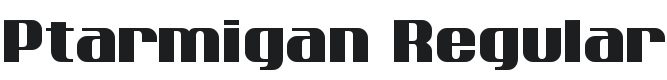 Ptarmigan Font Preview