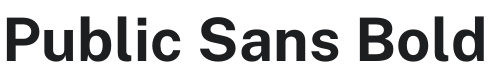 Public Sans Bold Font Preview