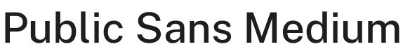Public Sans Medium Font Preview