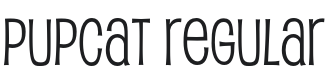Pupcat Font Preview