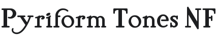 Pyriform Tones NF Font Preview