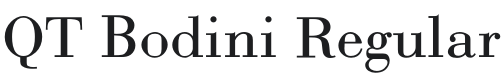 QT Bodini Font Preview