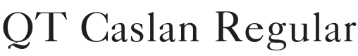 QT Caslan Font Preview