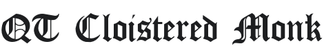 QT Cloistered Monk Font Preview