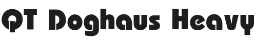 QT Doghaus Heavy Font Preview