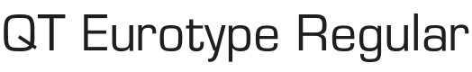QT Eurotype Font Preview