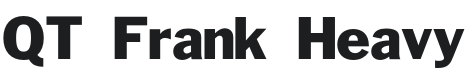 QT Frank Heavy Font Preview