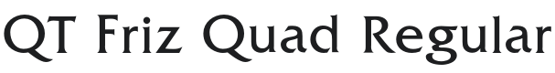 QT Friz Quad Font Preview