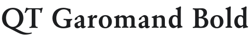 QT Garomand Bold Font Preview