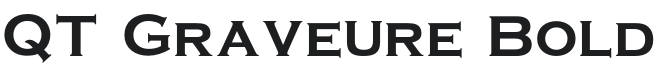 QT Graveure Bold Font Preview