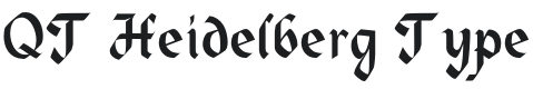 QT Heidelberg Type Font Preview