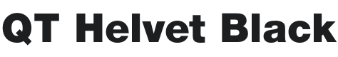 QT Helvet Black Font Preview