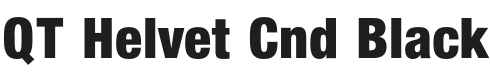 QT Helvet Cnd Black Font Preview