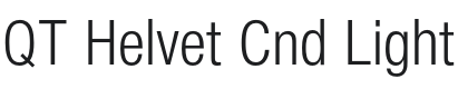QT Helvet Cnd Light Font Preview