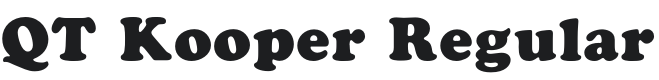 QT Kooper Font Preview