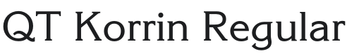 QT Korrin Font Preview