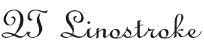 QT Linostroke Font Preview
