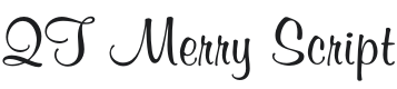 QT Merry Script Font Preview
