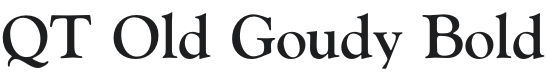 QT Old Goudy Bold Font Preview
