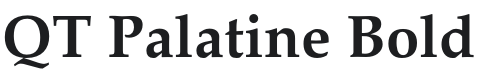 QT Palatine Bold Font Preview