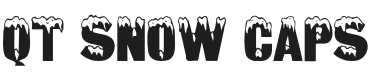QT Snow Caps Font Preview